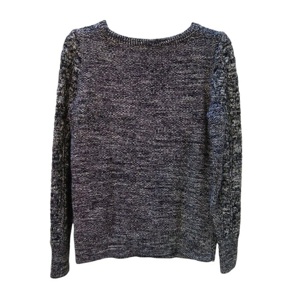 Gap Womens Sweater Small Marled Cable Crew Neck Cotton Pullover - Picture 2 of 8